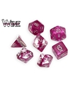 Neutron Dice: 7 Piece Set - WINE 