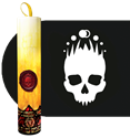 Ritual Candle Dice Tube: Mark of the Necronomicon 