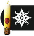 Ritual Candle Dice Tube: Star of Azathoth 