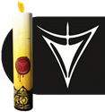 Ritual Candle Dice Tube: Yellow Sign 