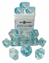 Role 4 Initiative: Polyhedral 15 Dice Set: Diffusion Glacier (Arch D4) 