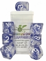 Role 4 Initiative Polyhedral 7 Dice Set: Diffusion Sapphire [Arch/ Balanced] 