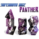 Supernova Dice: 7 Piece Set: PANTHER 