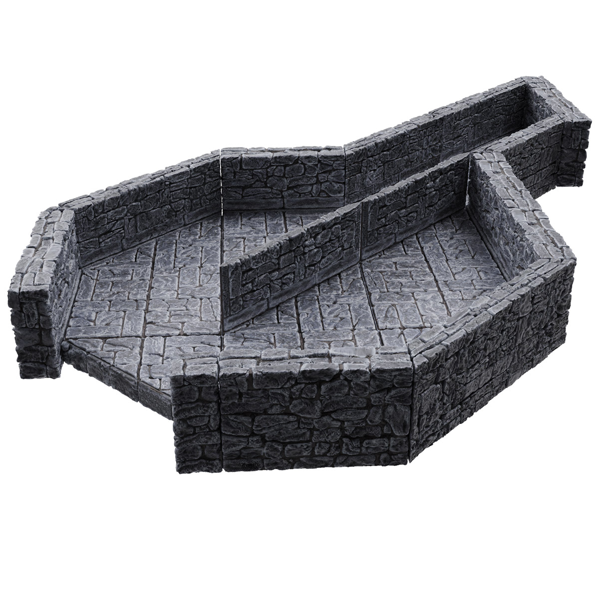 WizKids Warlock Tiles: Dungeon Tiles II - Full Height Stone Walls