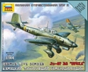 Zvezda Military 1/144 Scale: German Dive Bomber Ju-87 B2 Stuka 