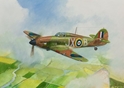 Zvezda Military 1/144 Scale: Snap Kit: British Fighter ""Hurricane Mk-1"" 